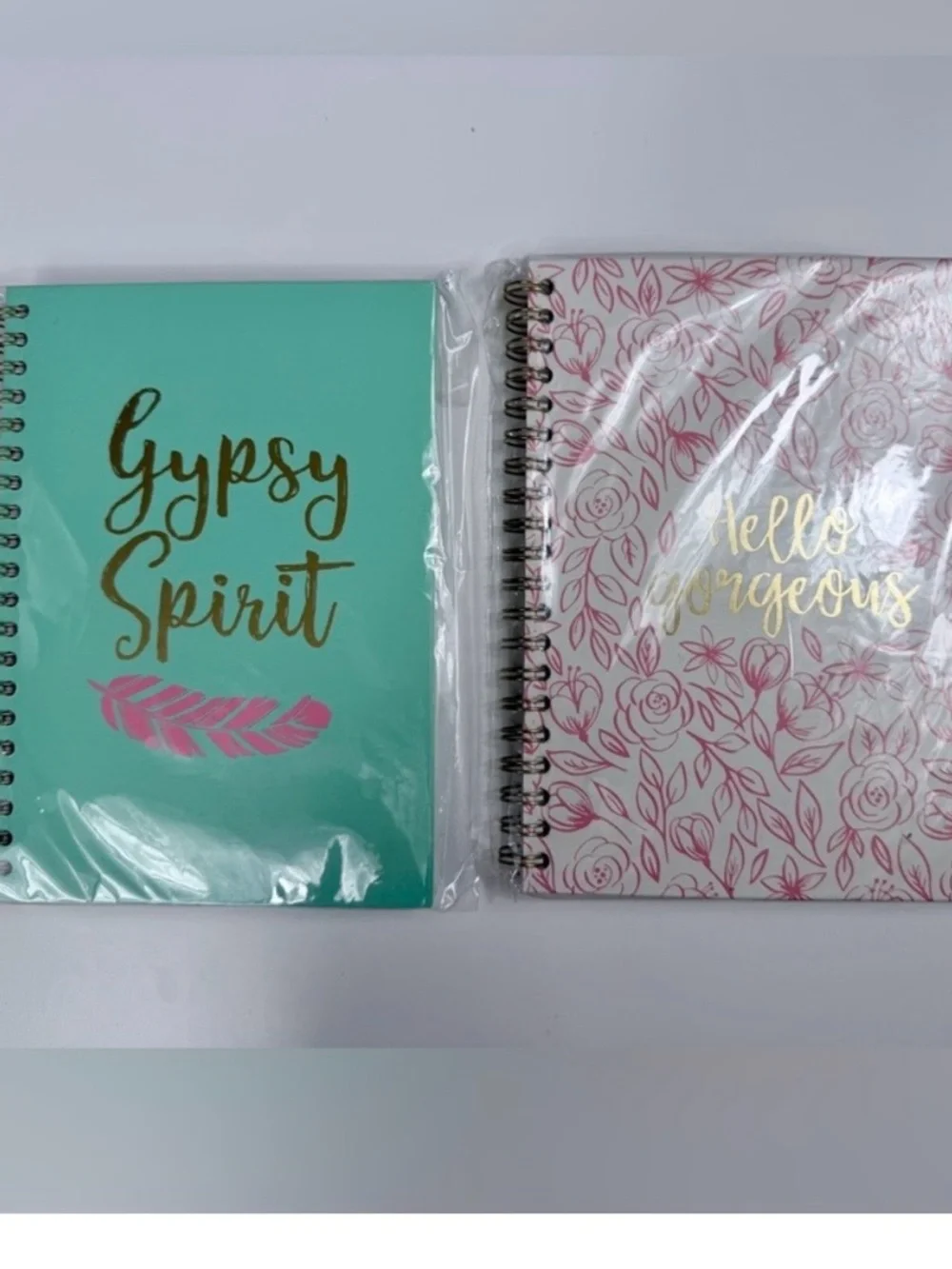 5 for $25 set of 2 Gypsy Spirit & Hello Gorgeous small spiral notebooks